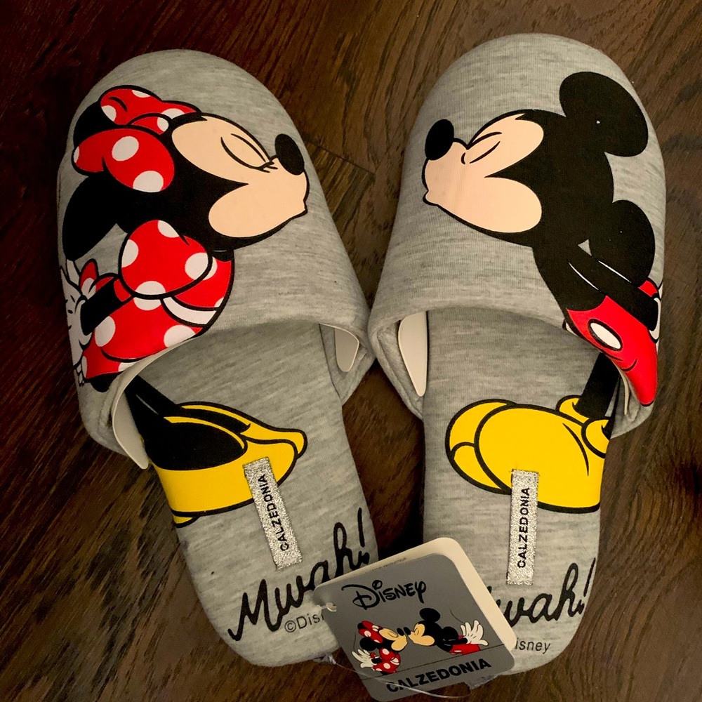 Brand New Calzedonia X Disney Home Slippers Mickey & Minnie